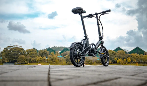 A Fiido D3 Pro electric bike was temporarily parked on the side of the road.