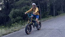 Patxi Usobiaga rides the Fiido M1 Pro fat tire electric bike on the road