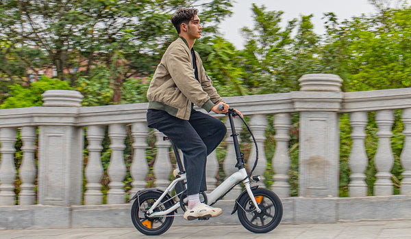 Man riding Fiido D3 Pro Mini Electric Bike