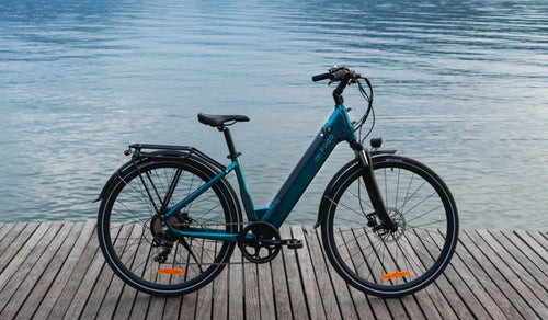 A Fiido C11 Pro electric bicycle was temporarily parked by the roadside.