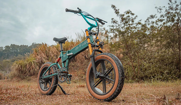 The side view of the upgraded Fiido M1 pro fat tire ebike