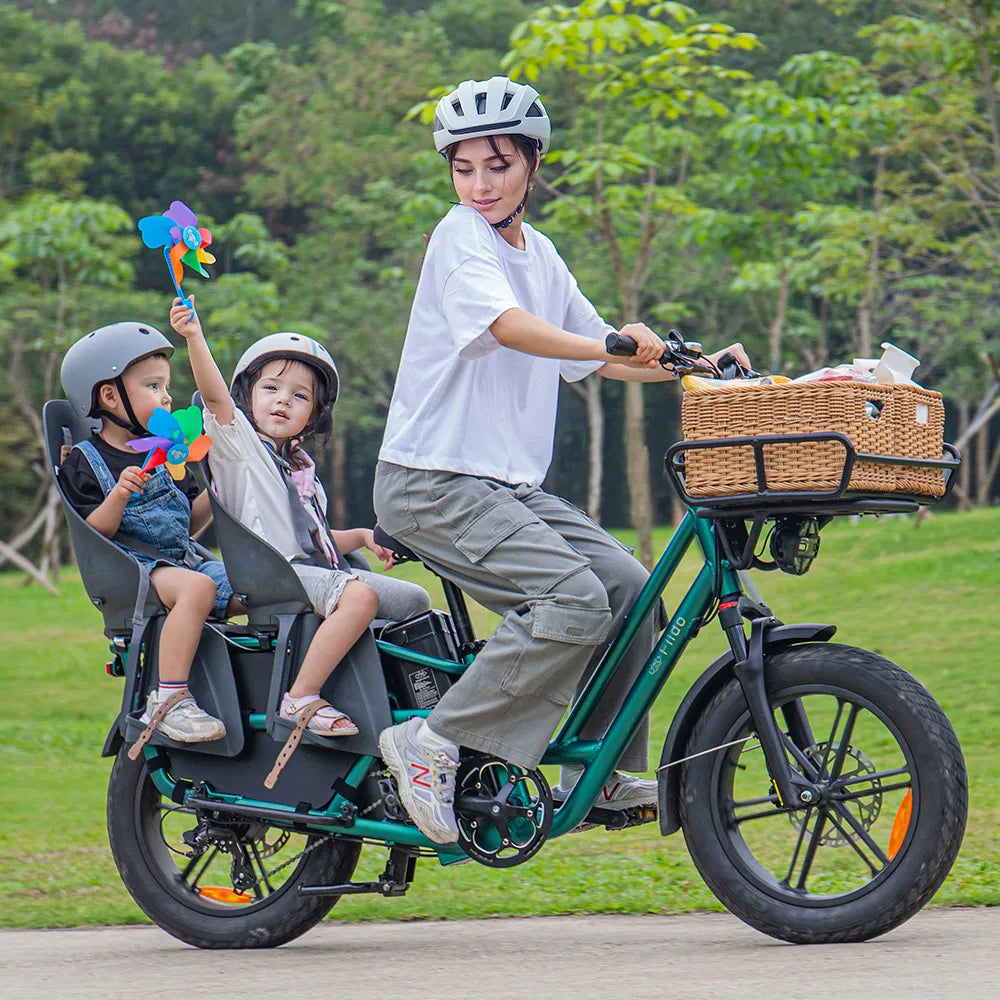 Fiido UK T2 Longtail Cargo Ebike for Versatile All Terrain