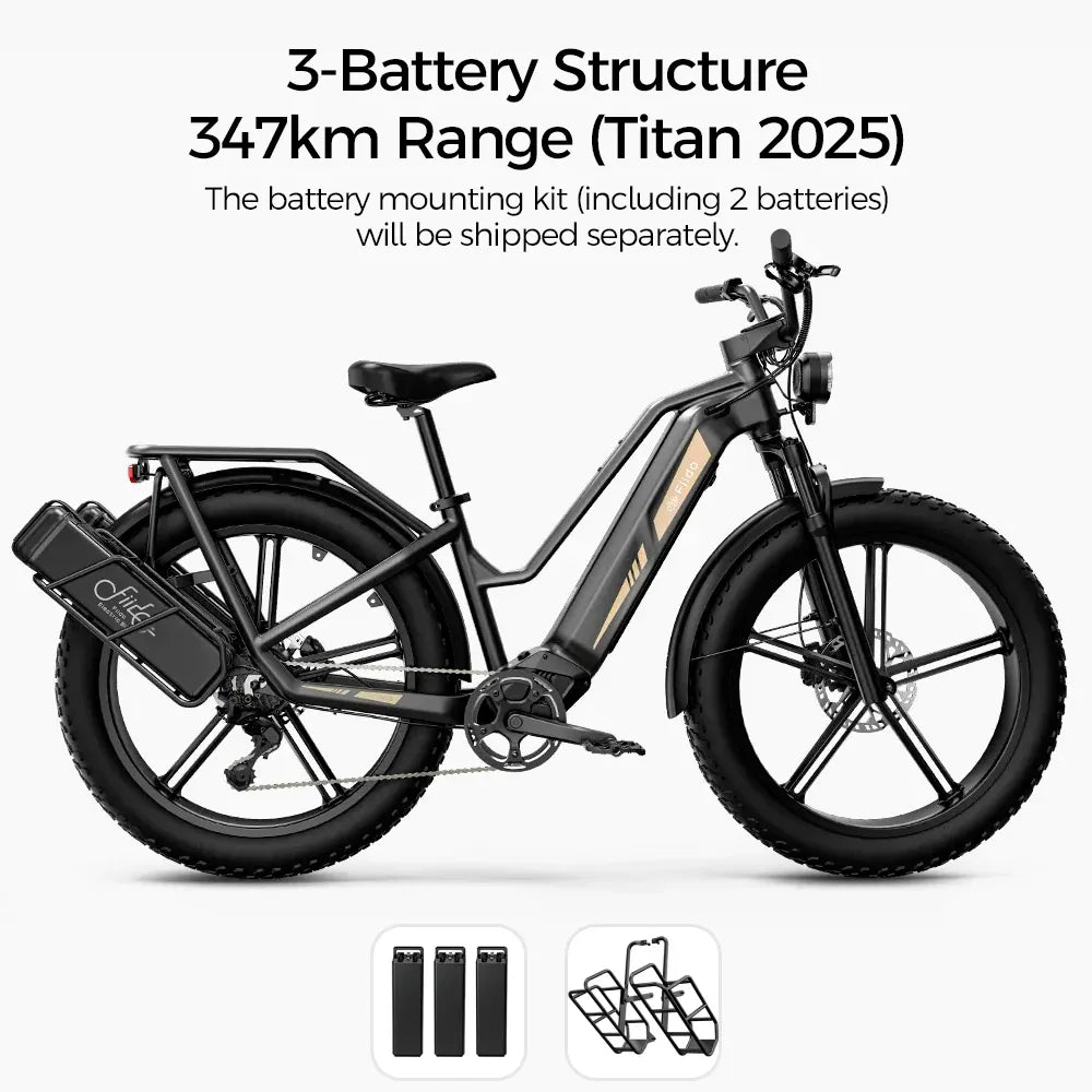 Titan Fat Tire Touring Ebike - Long range