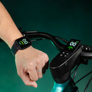 Man Shows off Fiido E-Gravel C22 Electric Bike for Adult with Stopwatch and Watch